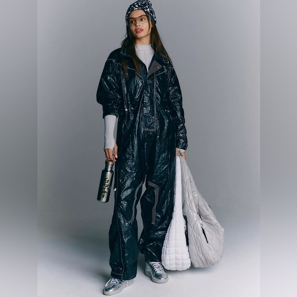 Free People Rough Rider Tyvek Jumpsuit Small NWT - Picture 1 of 16